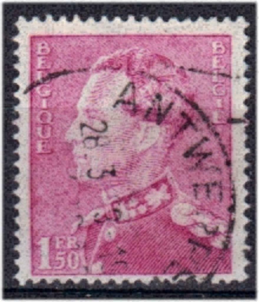 Belgique 1936 - Yvert/OBP 429 - Léopold III - Poortman (ST), Envoi, Affranchi, Oblitéré, Maison royale
