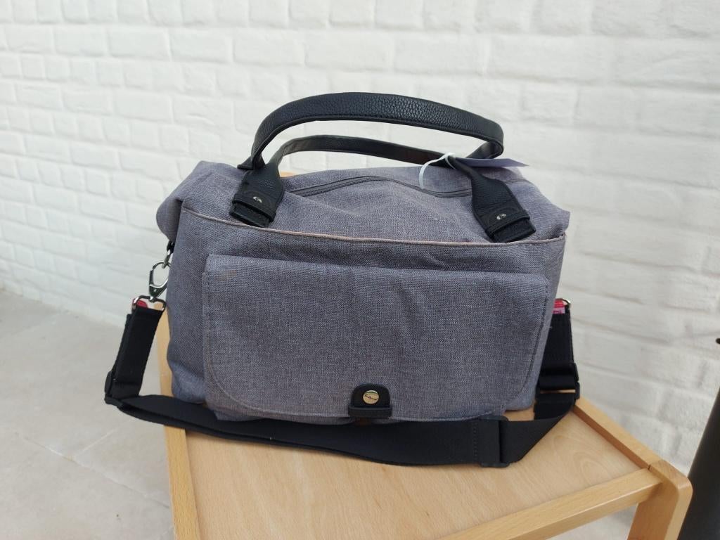Babymel verzorgingstas Jade Grey, Kinderen en Baby's, Ophalen of Verzenden, Gebruikt, Schoudertas