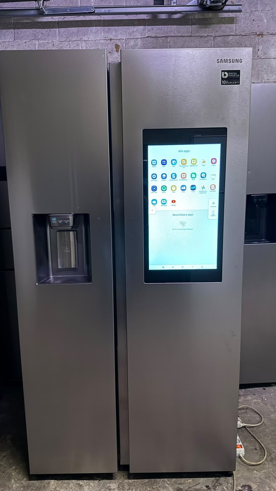 Amerikaanse koelkast SAMSUNG, Elektronische apparatuur, Ophalen of Verzenden, Zo goed als nieuw, Met aparte vriezer