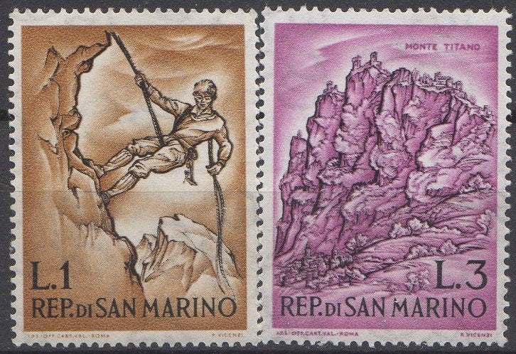 San Marino - Alpinisme - Bergbeklimmer en Monte Titano -1962, Verzenden, Postfris