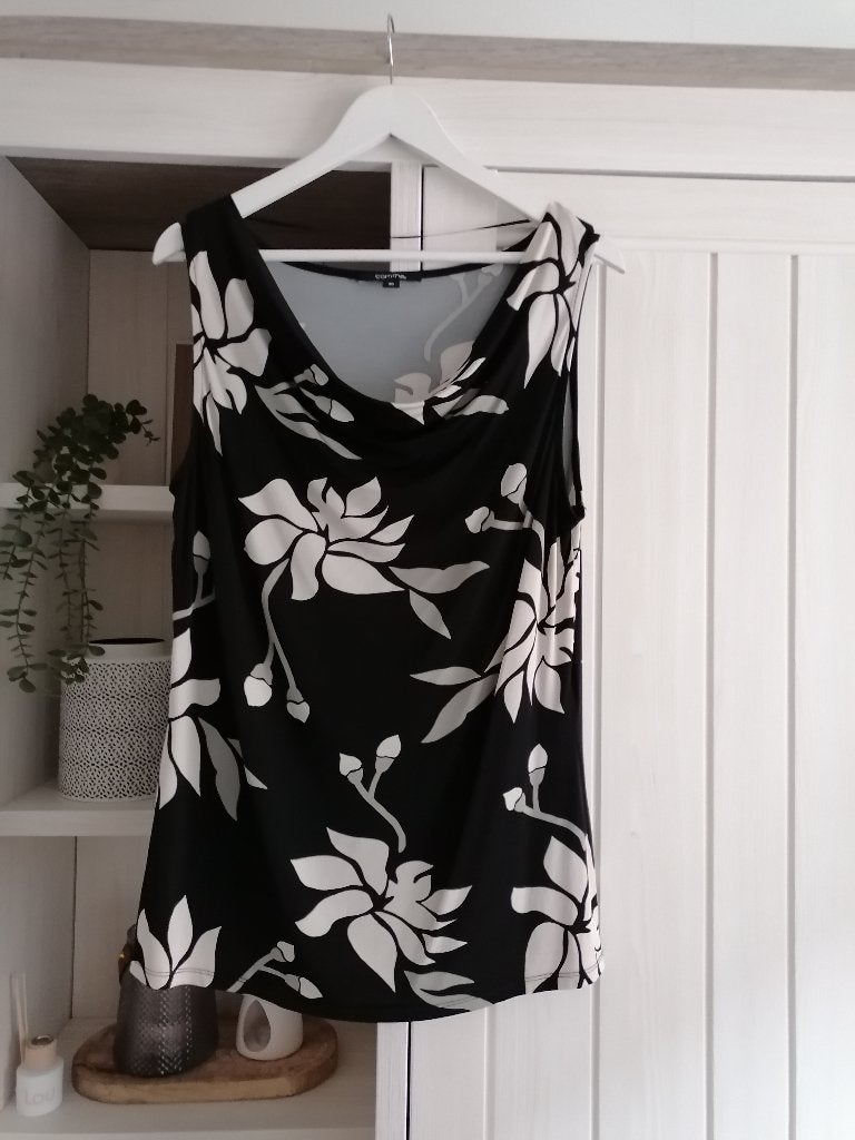 Blouse van Comma,maat 40, Maat 38/40 (M), Zwart, Zo goed als nieuw, Comma