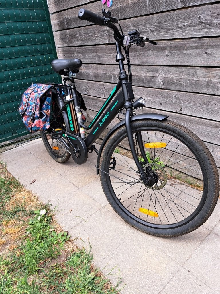 Electrische dames fiets, Ophalen
