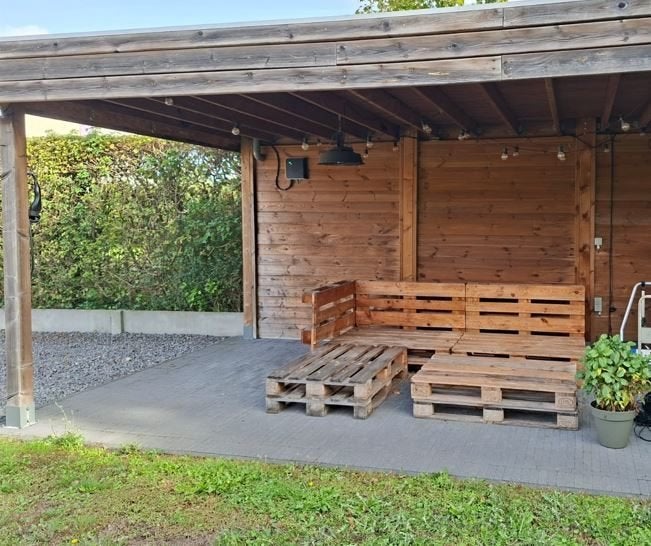 Lounge van euro pallets, Ophalen, Gebruikt