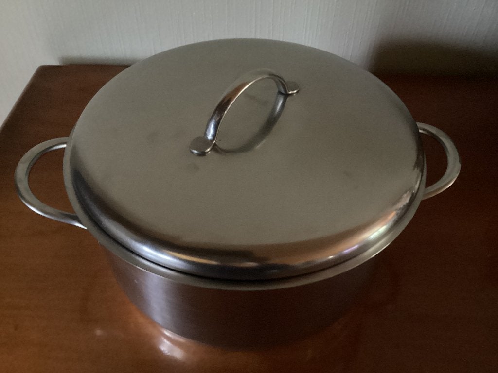Kookpot met deksel en handvaten. Inox NSN. Zwitsers, Inox, Gebruikt, Met deksel, Ophalen of Verzenden