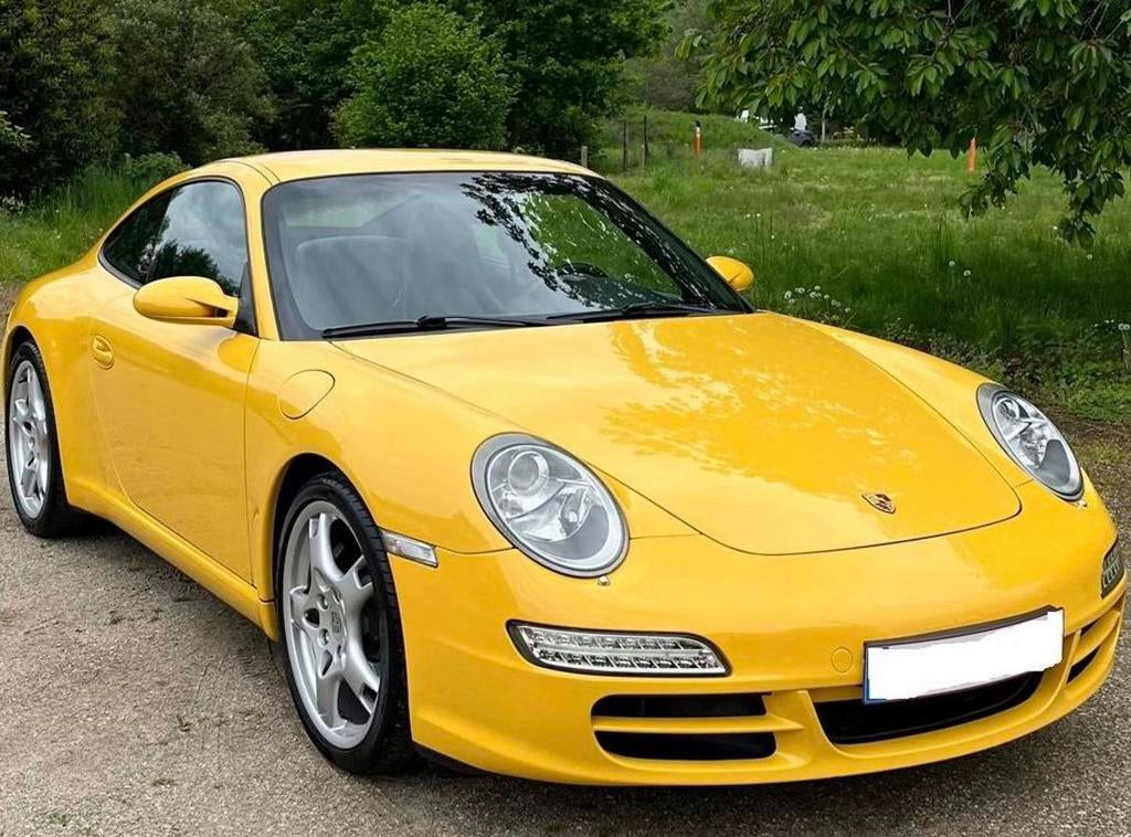 Porsche 997 -Speed Yellow-Motorrevisie met Garantie!, Auto's, Automaat, 4 zetels, Achterwielaandrijving, Zwart