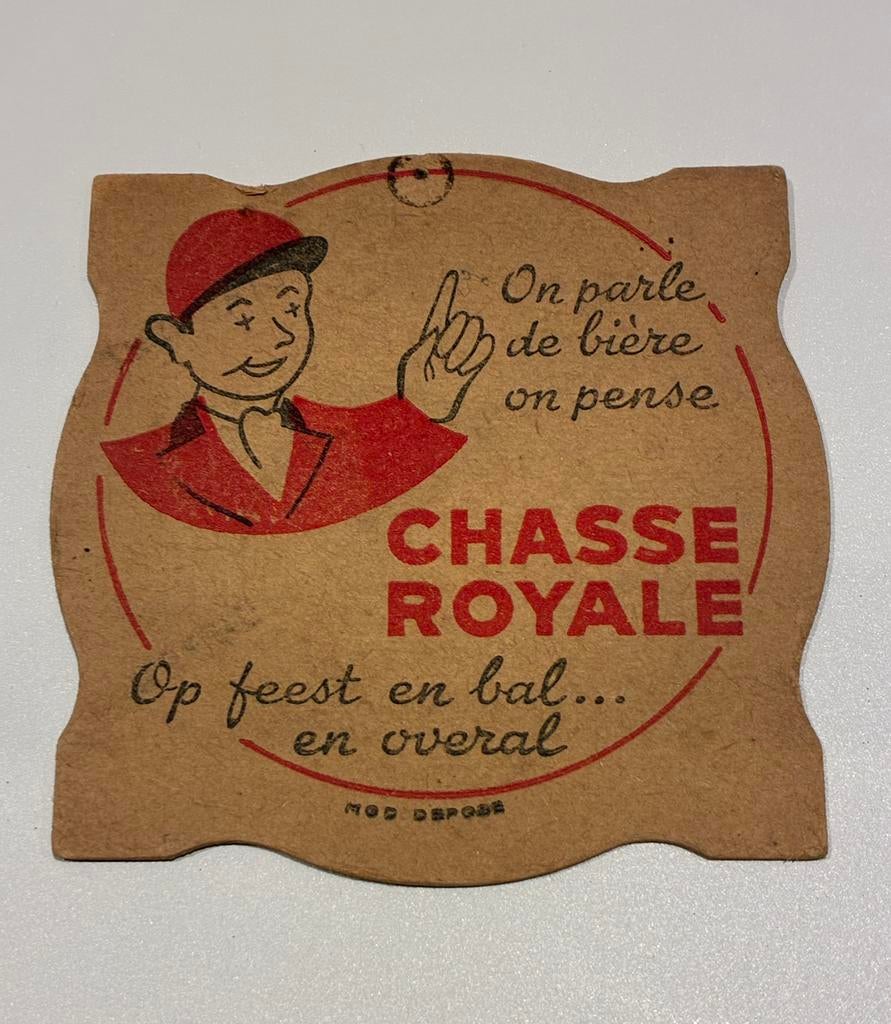 Tapis à bière Chasse Royale, Enlèvement ou Envoi, Utilisé, Panneau publicitaire