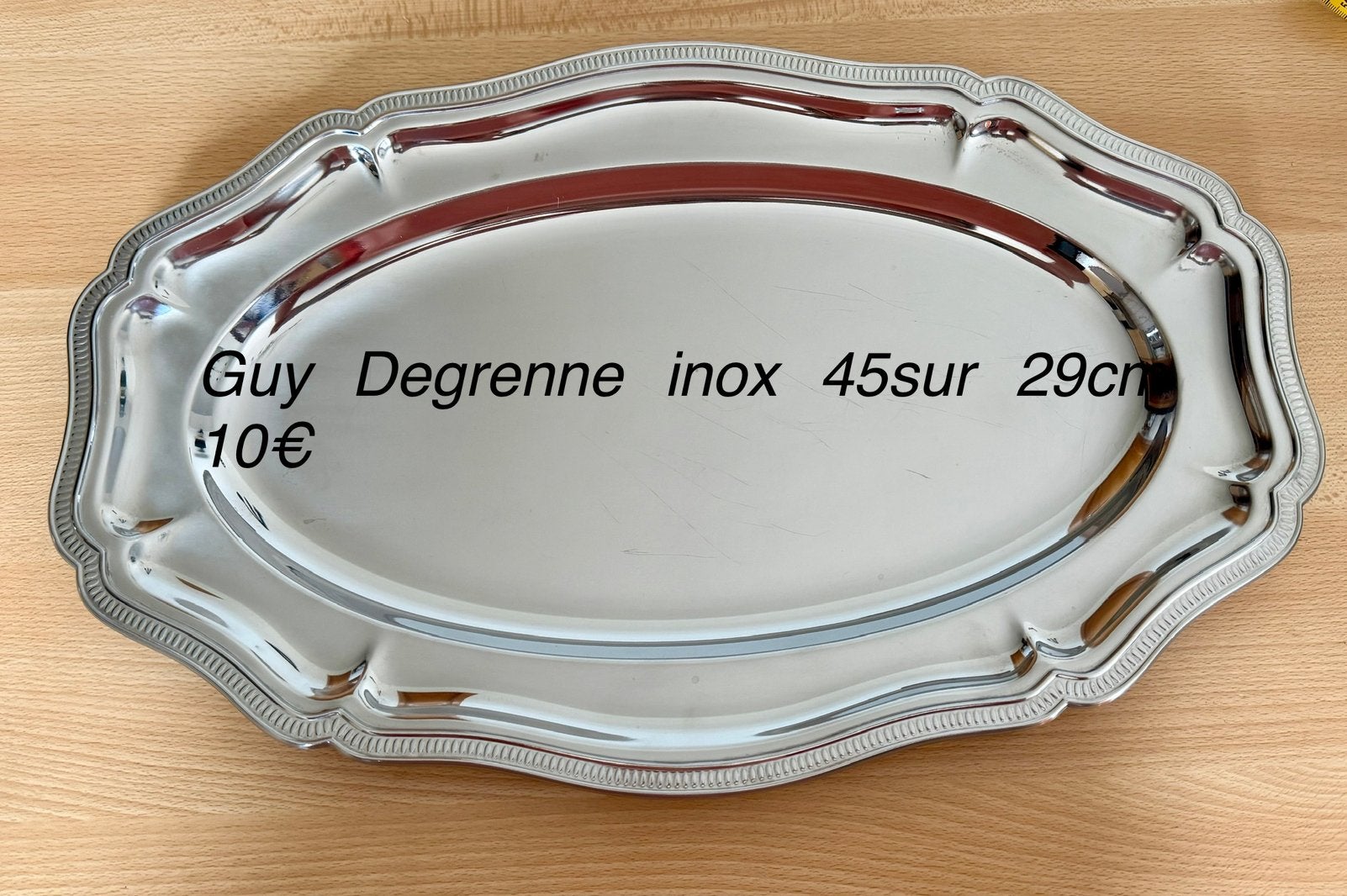 Plat inox Guy Degrenne, Plateau, Guy Degrenne, Enlèvement, Utilisé