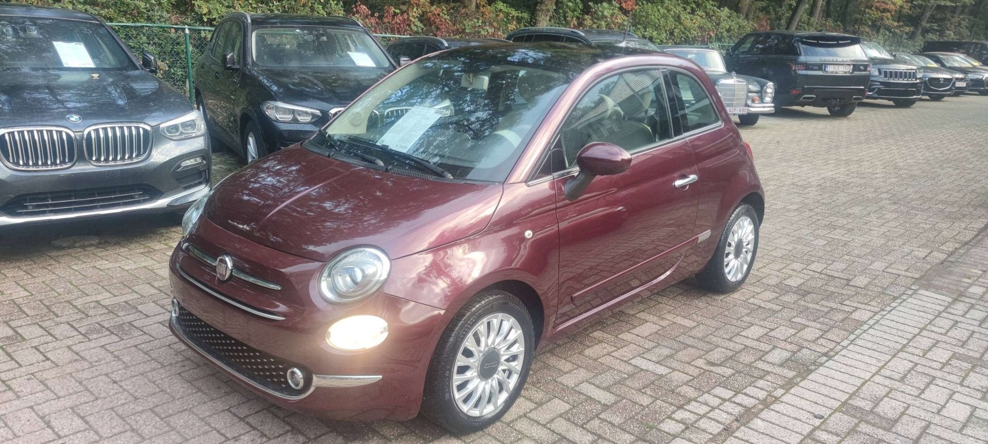 Fiat 500 500 1.2i ECO Eleganza Eleganza ! NIEUWSTAAT !, Auto's, Stof, Gebruikt, 4 cilinders, Bruin