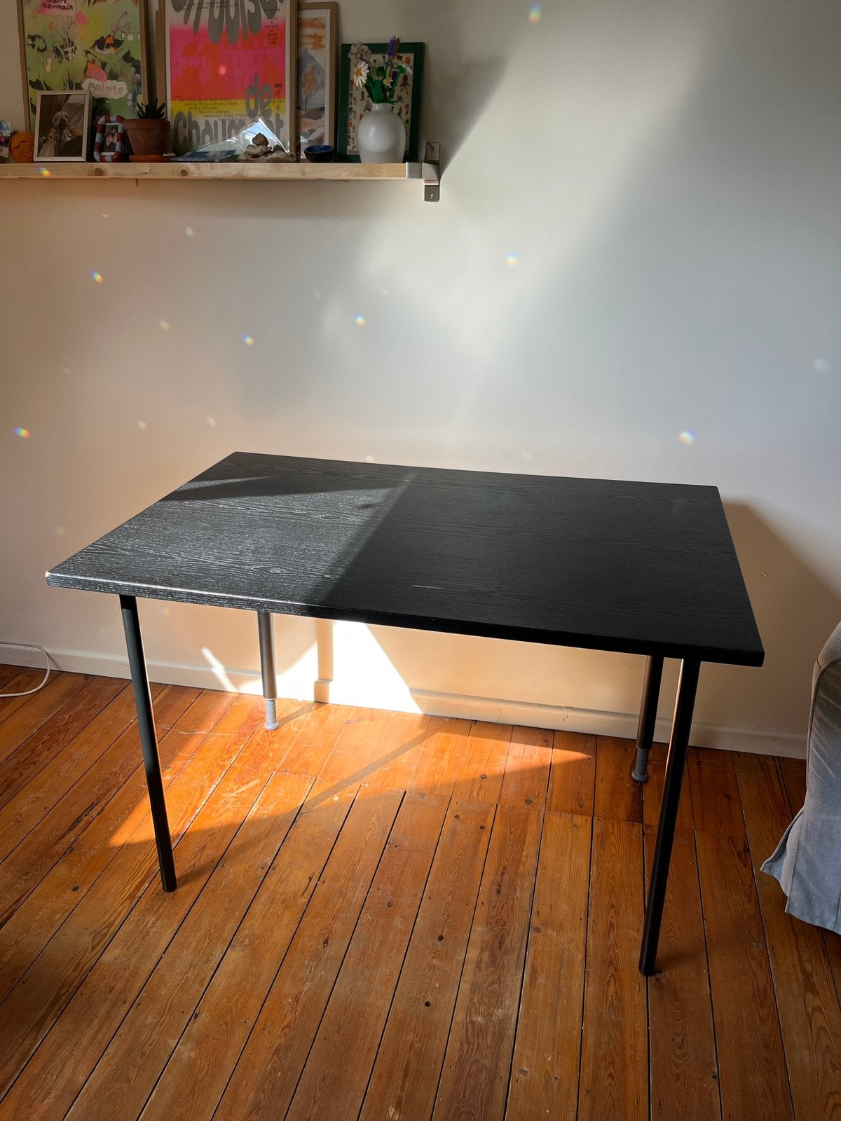 bureau ikea noir, 120 cm, 80 cm, Utilisé, IKEA
