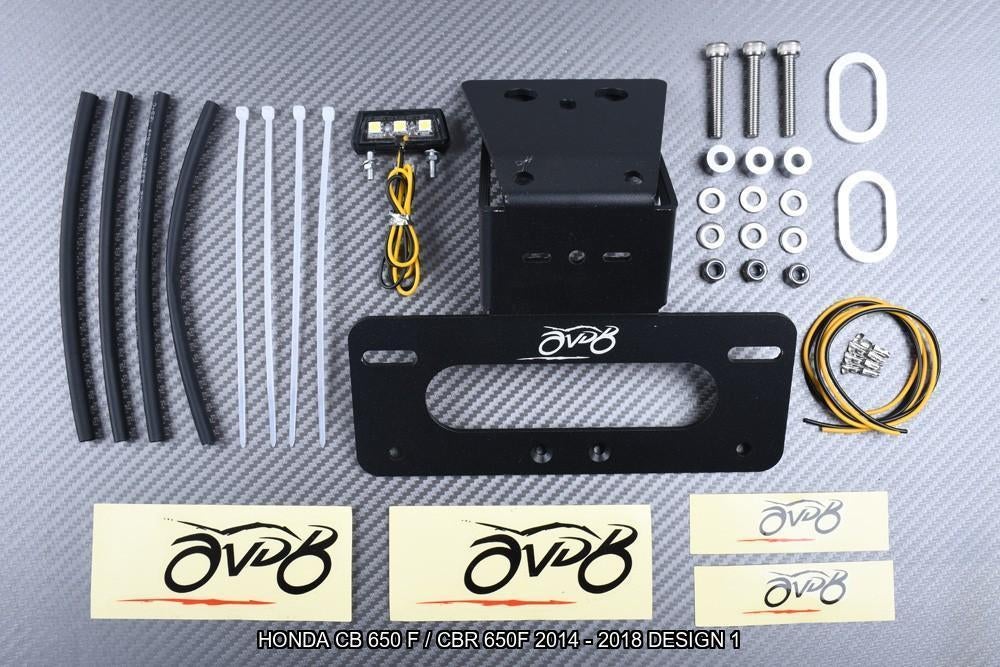 Support de plaque Court HONDA CB 650 F / CBR 650F 2014 2018