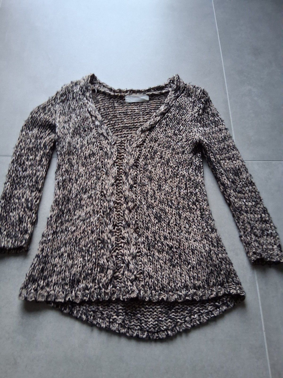 trui Zara knit maat S, Kleding | Dames, Ophalen of Verzenden, Maat 36 (S), Bruin