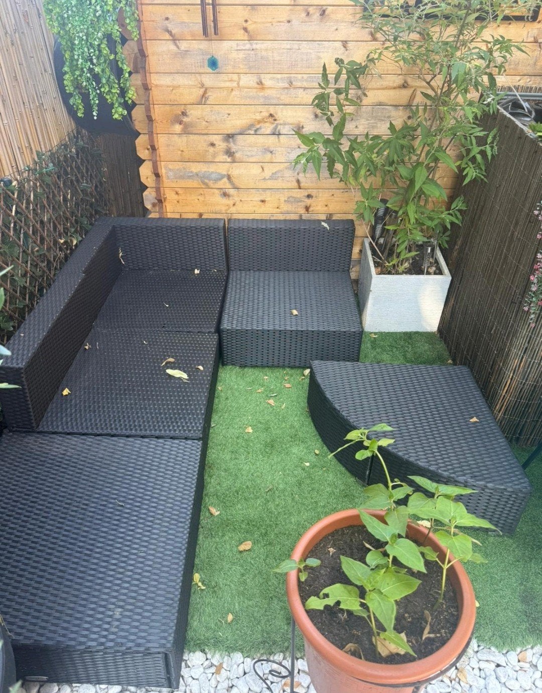 lounge set, Tuin en Terras, Tuinsets en Loungesets, Ophalen, Zo goed als nieuw, Rotan