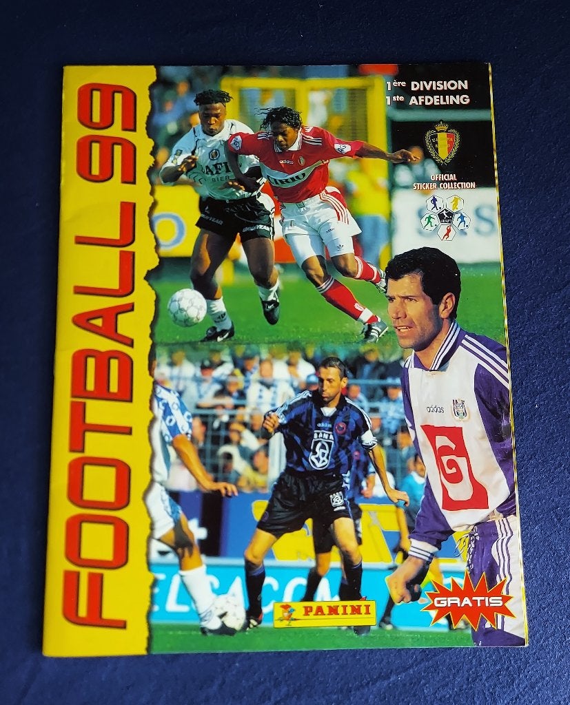 Panini sticker album ' Voetbal Belgium 1999 ' - volledig -, Ophalen of Verzenden, Zo goed als nieuw, Poster, Plaatje of Sticker