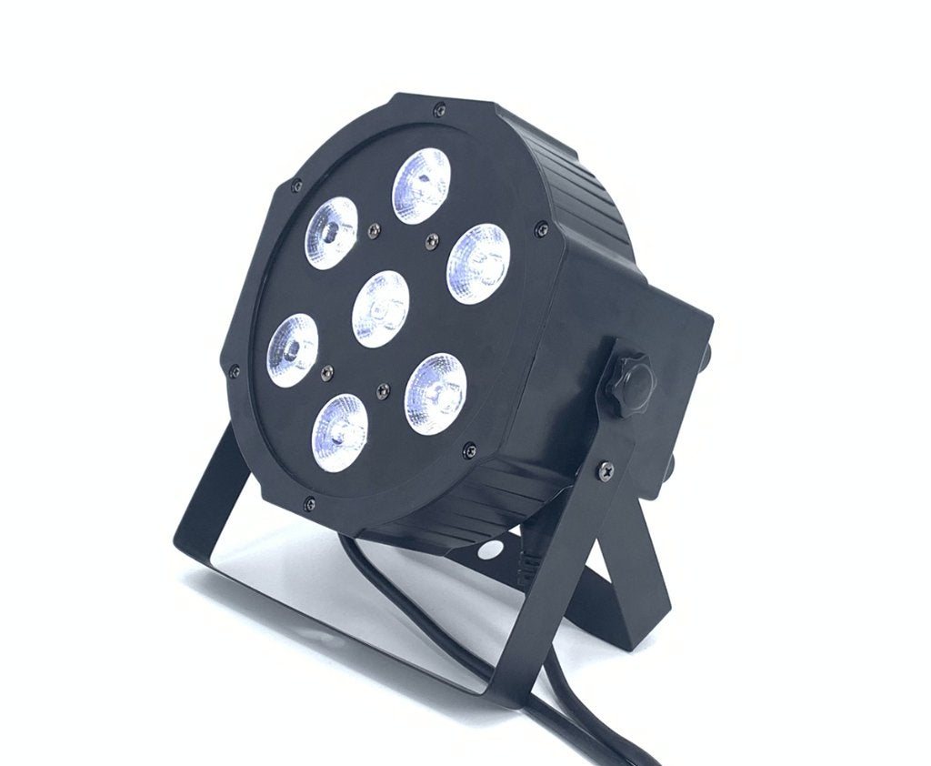 Nieuwe FIRST CLASS 7 X 24 W RGBWAUV FLAT LED PAR, Contacten en Berichten, Muziek maken en Bandleden