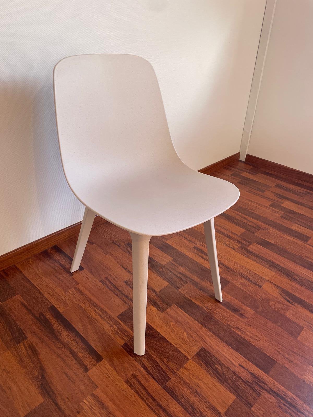 ODGER Eetkamerstoelen, wit/beige - 6 stuks, Ophalen, Zo goed als nieuw, Wit