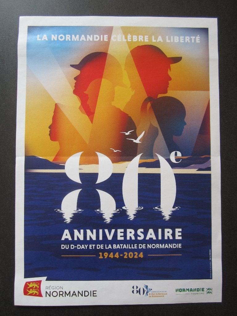 Originele affiche 80ste verjaardag van D-Day, Verzamelen, Militaria | Tweede Wereldoorlog, Ophalen of Verzenden, Overige soorten