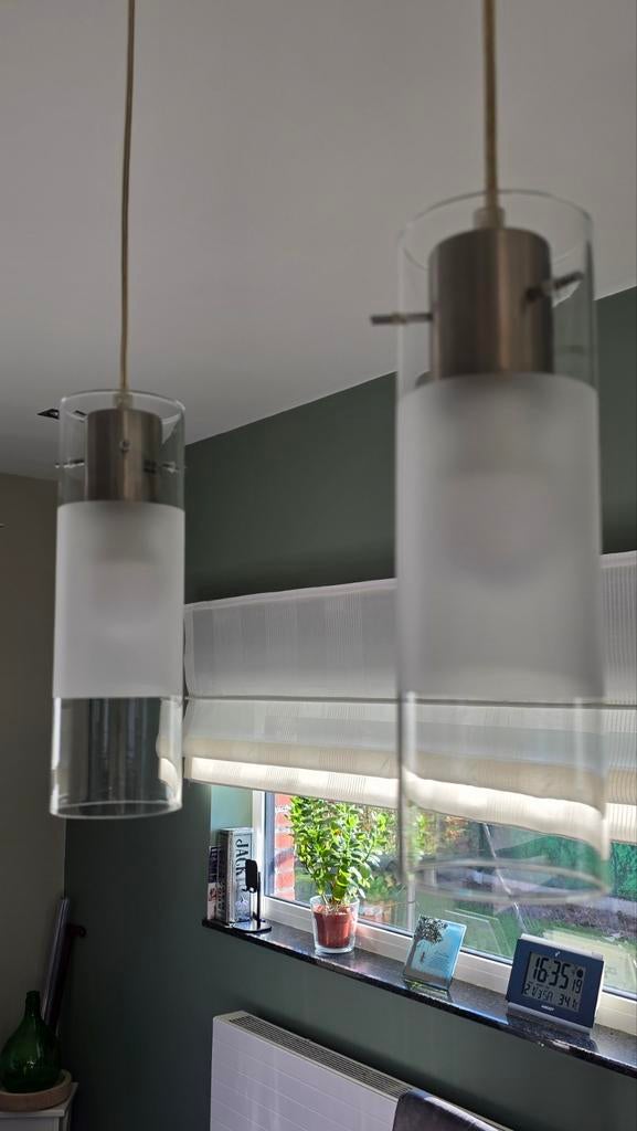 Pendel lamp zo goed als nieuw., Ophalen, Glas