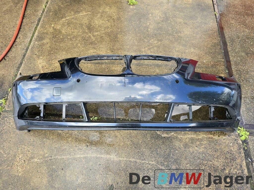 Voorbumper zwart BMW 5-serie E60 E61 51110149246, Gebruikt, Voor, Ophalen of Verzenden, Bumper