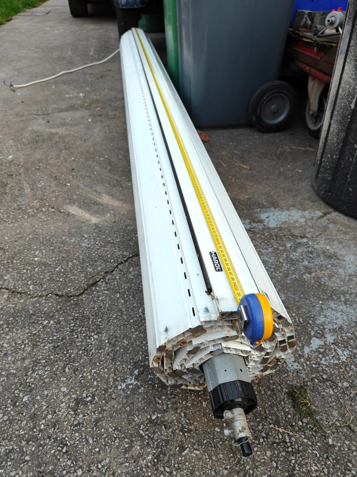 Elektrisch rolluik te koop, Bricolage & Construction, 200 cm ou plus, Fonctionnement électrique, Utilisé, Blanc