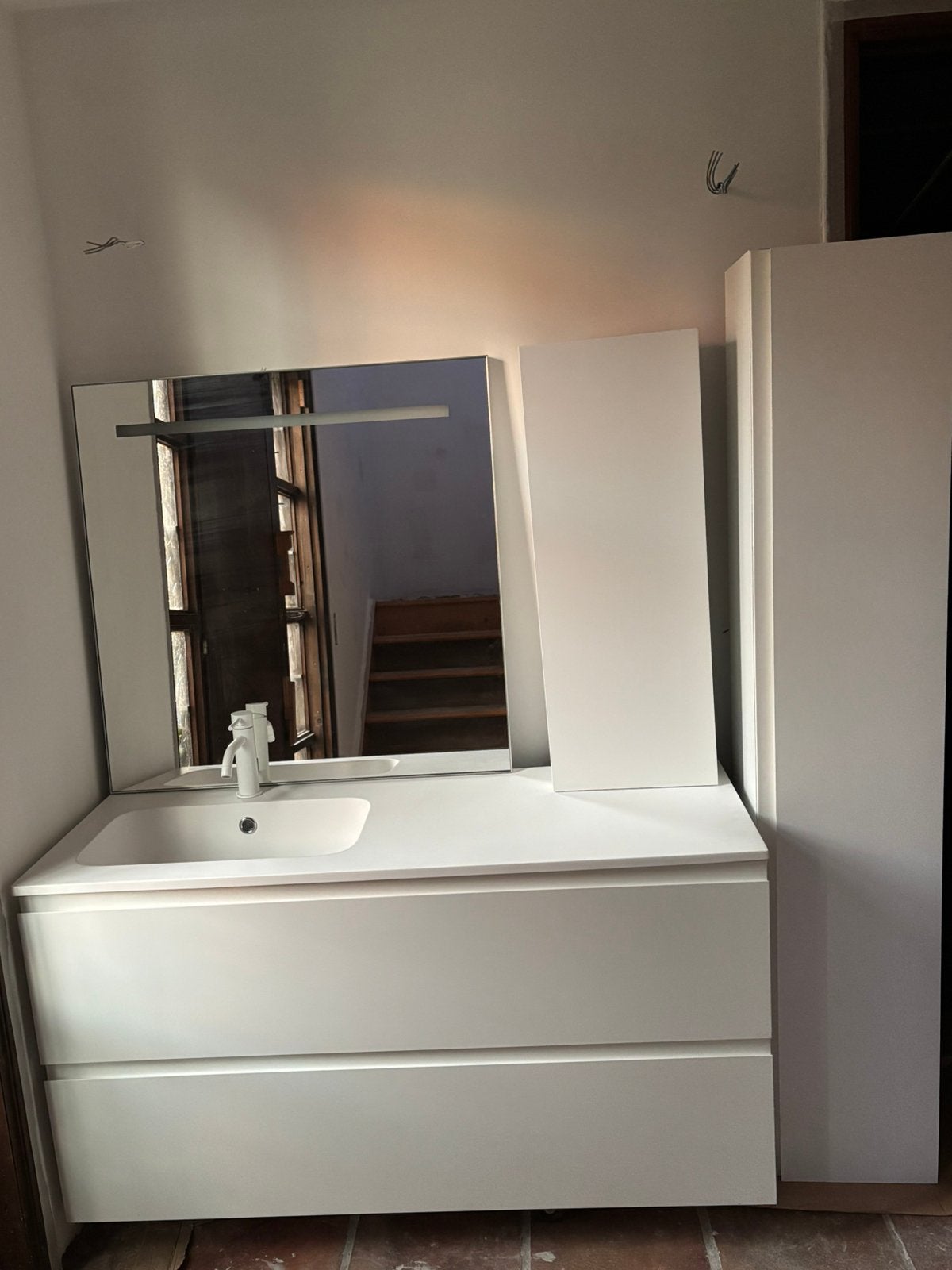 Meuble salle de bain complet (neuf), Enlèvement, Neuf, Meuble lavabo, 100 à 150 cm