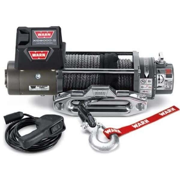 WARN Lier  XD9000S 12V 4100kgs Spydura touw 24m /9.5mm (remo, Neuf, -, -, -