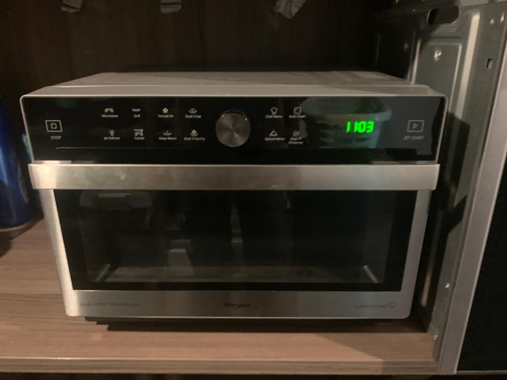 Combi microgolf whirlpool, Elektronische apparatuur, Ovens, Ophalen, Minder dan 45 cm, Whirlpool, Draaiplateau