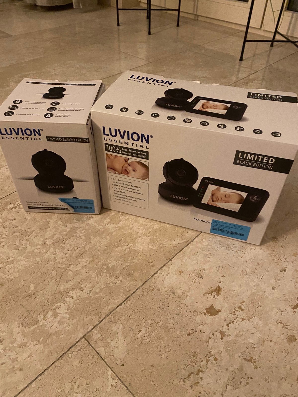 Luvion Essential Babyfoon - Black Limited Edition, Kinderen en Baby's, Ophalen, Gebruikt, Camera