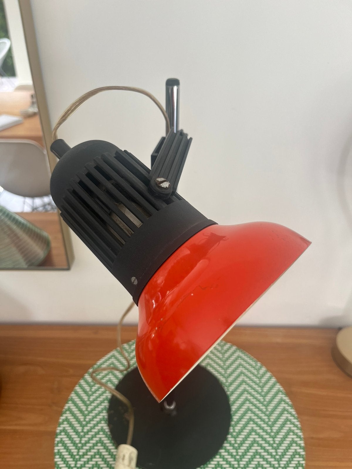 Lampe de bureau SPACE AGE ORANGE, Enlèvement ou Envoi, Orange, Lampe de bureau, Comme neuf