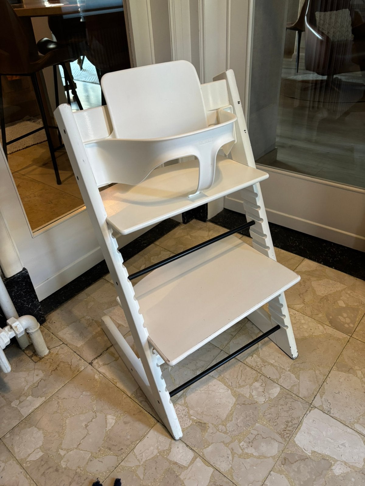 Tripp trapp stokke meegroei kinderstoel, Ophalen, Gebruikt
