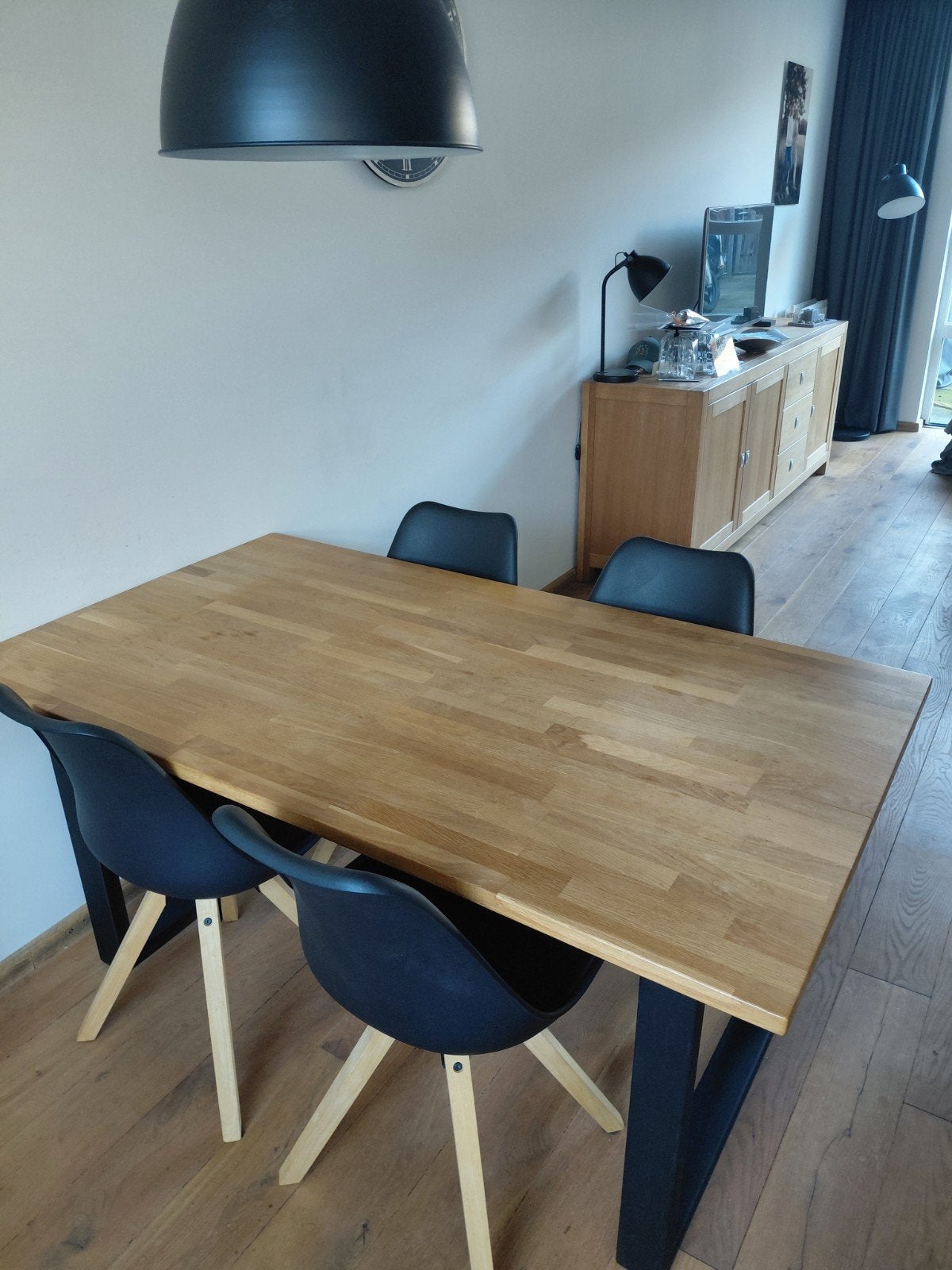 tafel met 4 stoelen, Ophalen