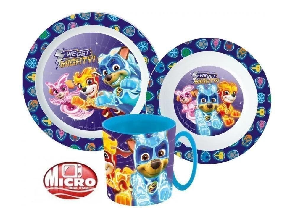 Paw Patrol Kinderservies met Mok - Magnetron Eetsetje, Kinderen en Baby's, Ophalen of Verzenden, Nieuw