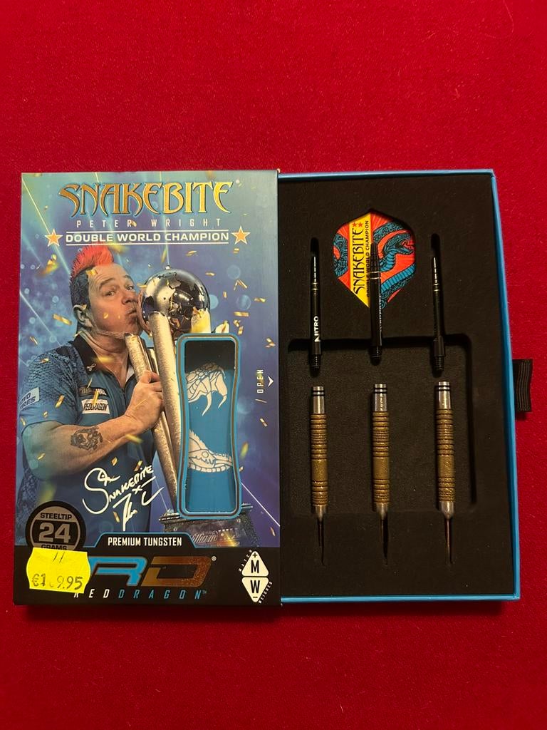 Snakebite pijlen 24 gram, Sport en Fitness, Darts, Ophalen of Verzenden, Zo goed als nieuw, Pijlen
