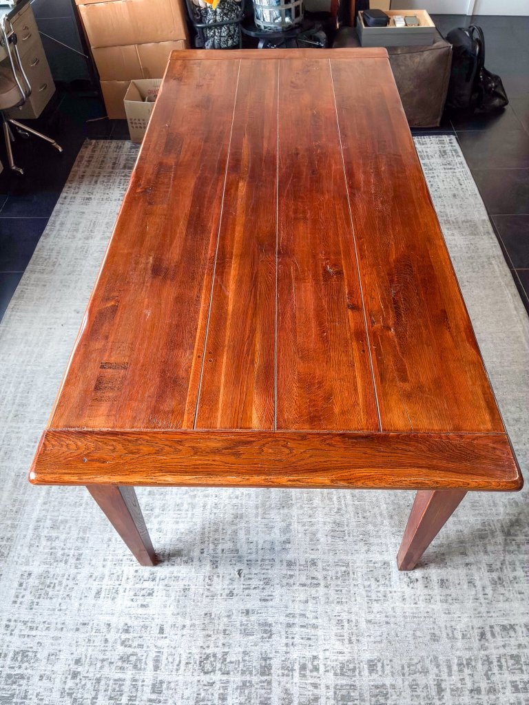 table de ferme pleine de bois, Cerisier, Enlèvement, Utilisé, 50 à 100 cm
