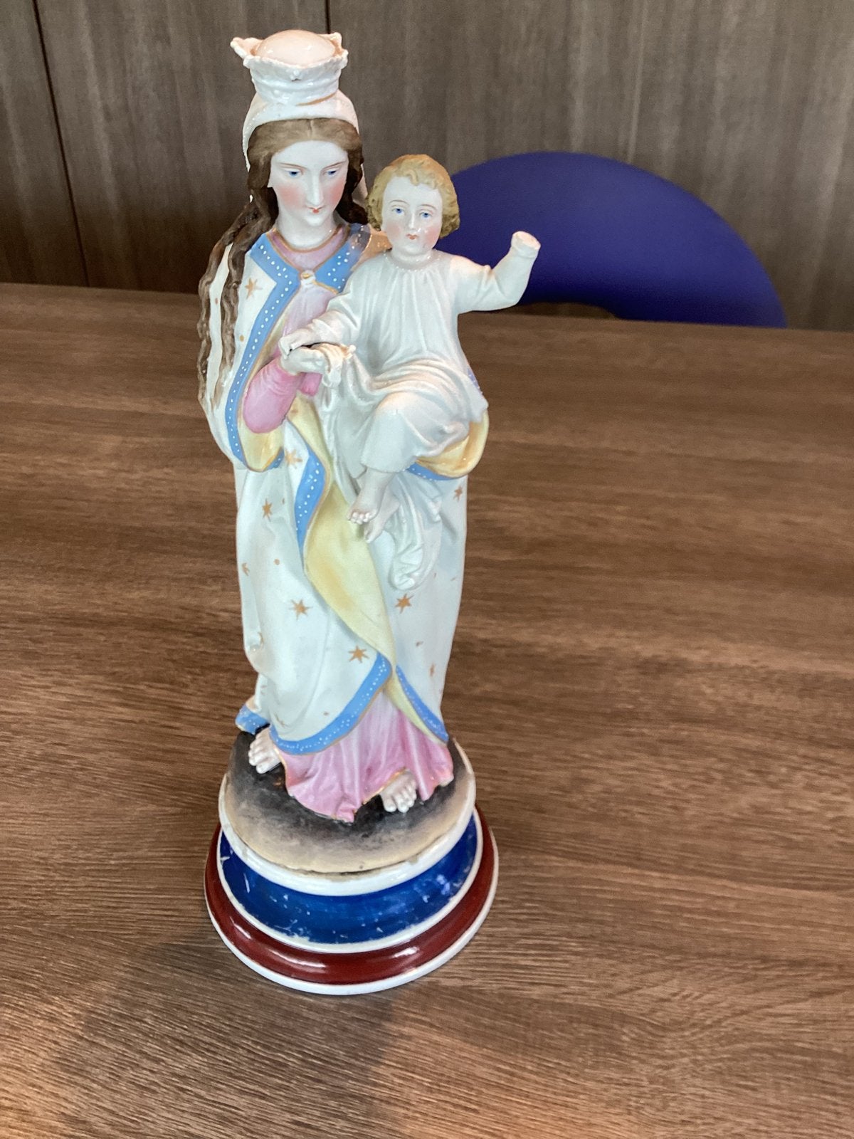 Vierge ancienne en biscuit de la fin du XIXe siècle, Antiquités & Art, Antiquités | Objets religieux, Enlèvement ou Envoi