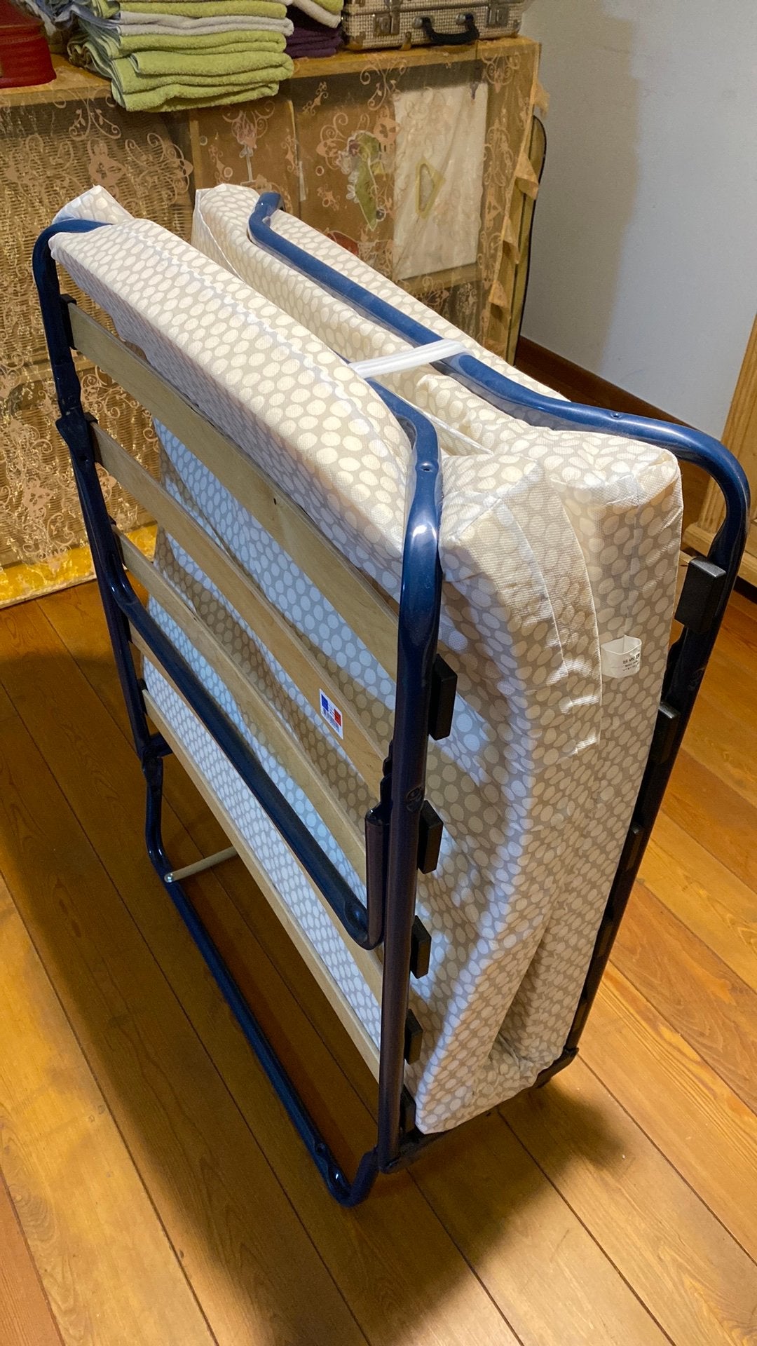 Logeerbed, Maison & Meubles, Chambre à coucher | Lits, Sober, Métal, Bleu, 190 cm ou moins