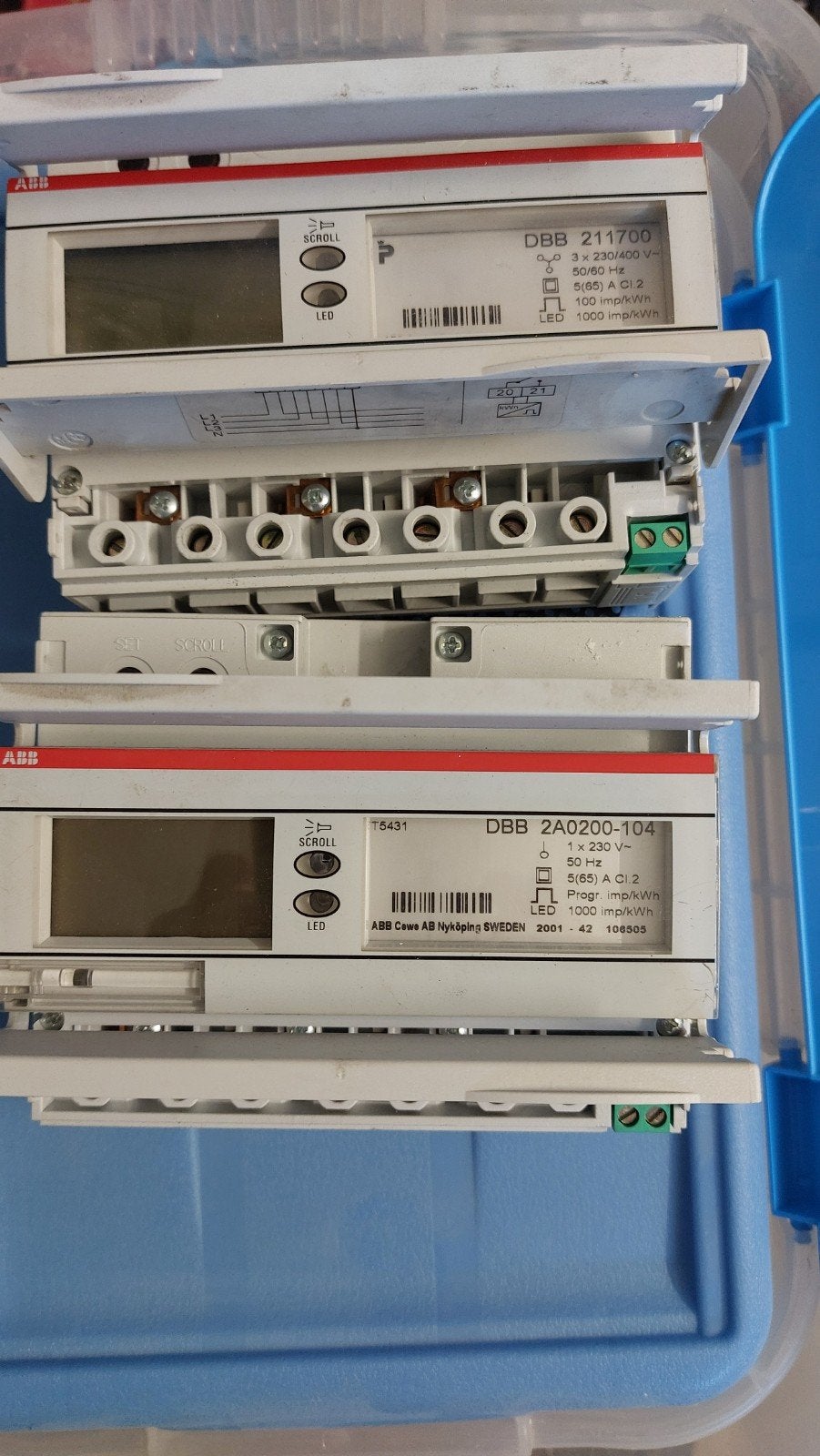 Vermogenmeters analoog, Bricolage & Construction, Électricité & Câbles, Enlèvement, ABB