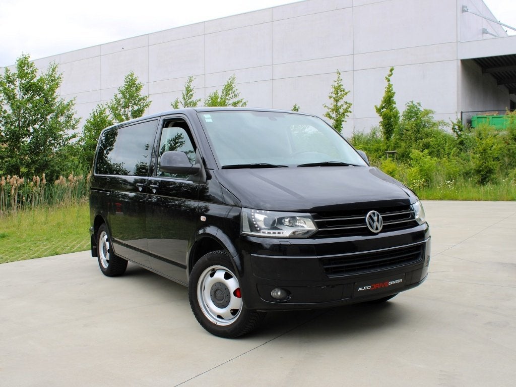 ✅Vw Transporter – 2.0TDi - 180pk * Automaat * Xenon * Airco, Auto's, Volkswagen, Monovolume, Zwart, 4 cilinders, Zwart