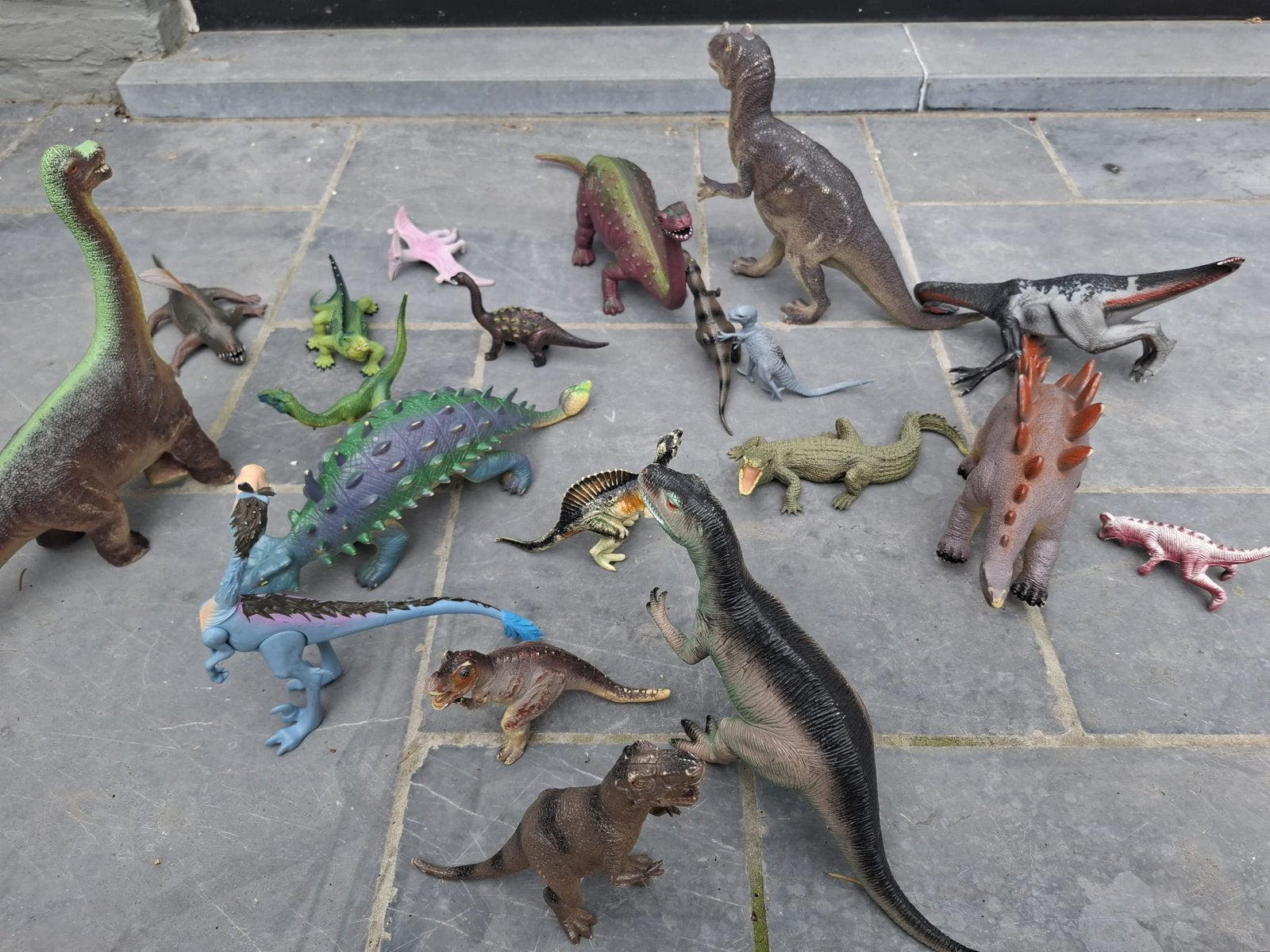 20 plastieken dino’s, Verzamelen, Speelgoed, Ophalen, Gebruikt