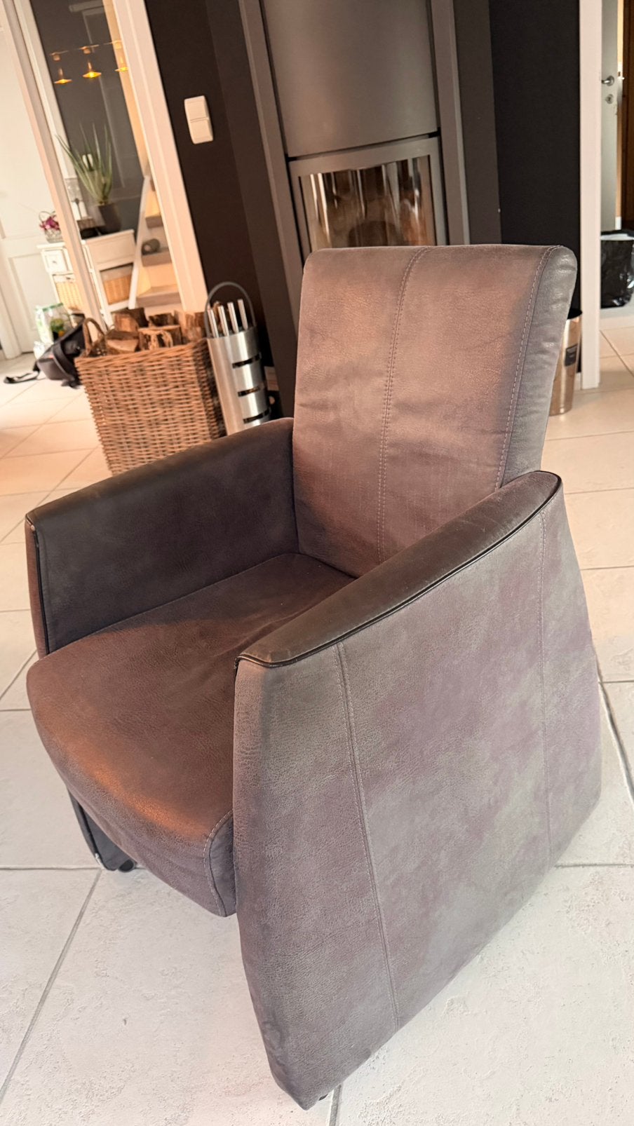 A donner - chaises salle a manger, Maison & Meubles, Gris, Enlèvement, Autres matériaux, Moderne
