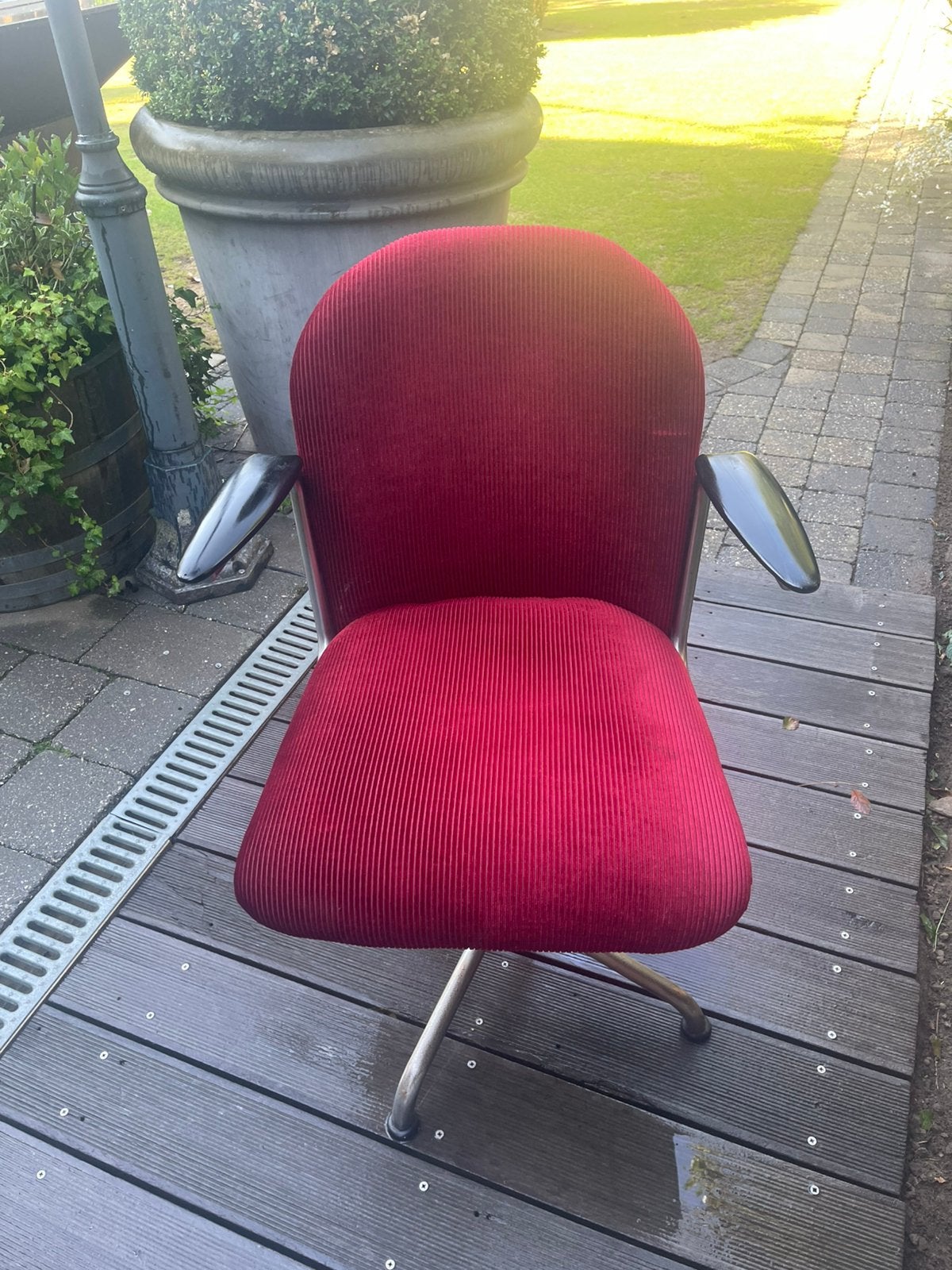 Vintage retro draaistoel, Ophalen, Zo goed als nieuw