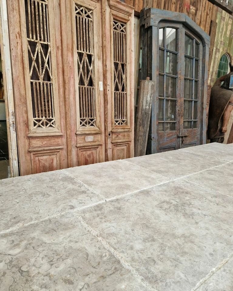 ANTIQUE DORDOGNE RESTPARKET! 154m2 dallen vloertegels, Tuin en Terras, Ophalen, Kalksteen