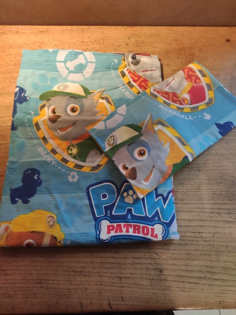 dekbedovertrek Paw Patrol, met hoes voor kussen, 1 pers, Kinderen en Baby's, Ophalen, Gebruikt, Overige merken, Meerkleurig