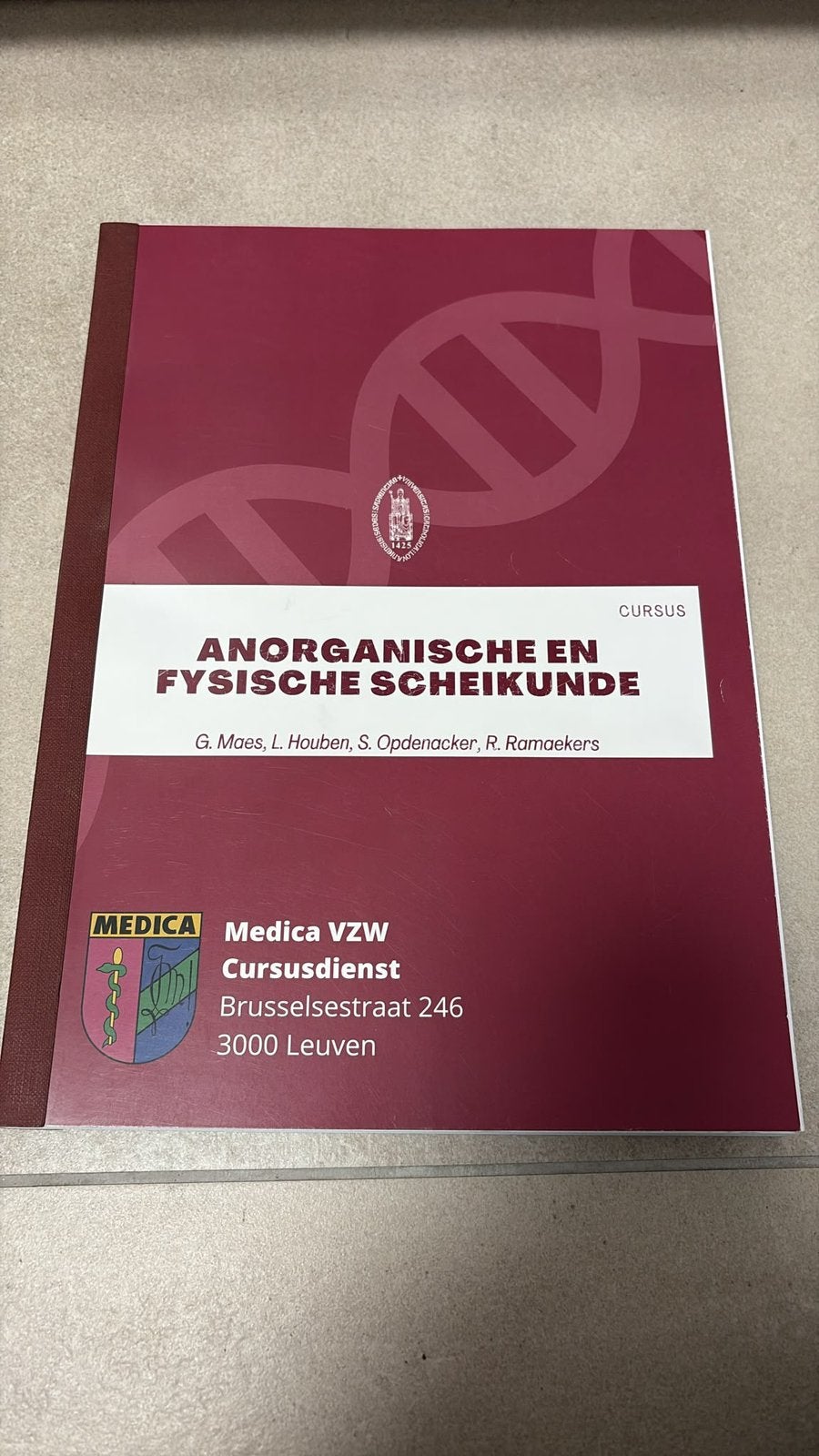 Anorganische en fysische scheikunde biomedische WE, Boeken, Ophalen, Zo goed als nieuw