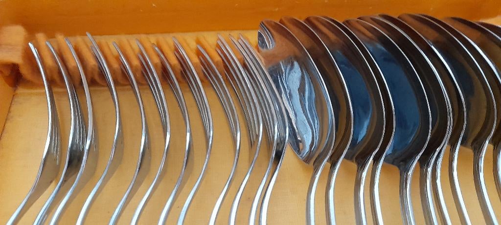 bestek, Huis en Inrichting, Ophalen, Gebruikt, Inox of Chroom