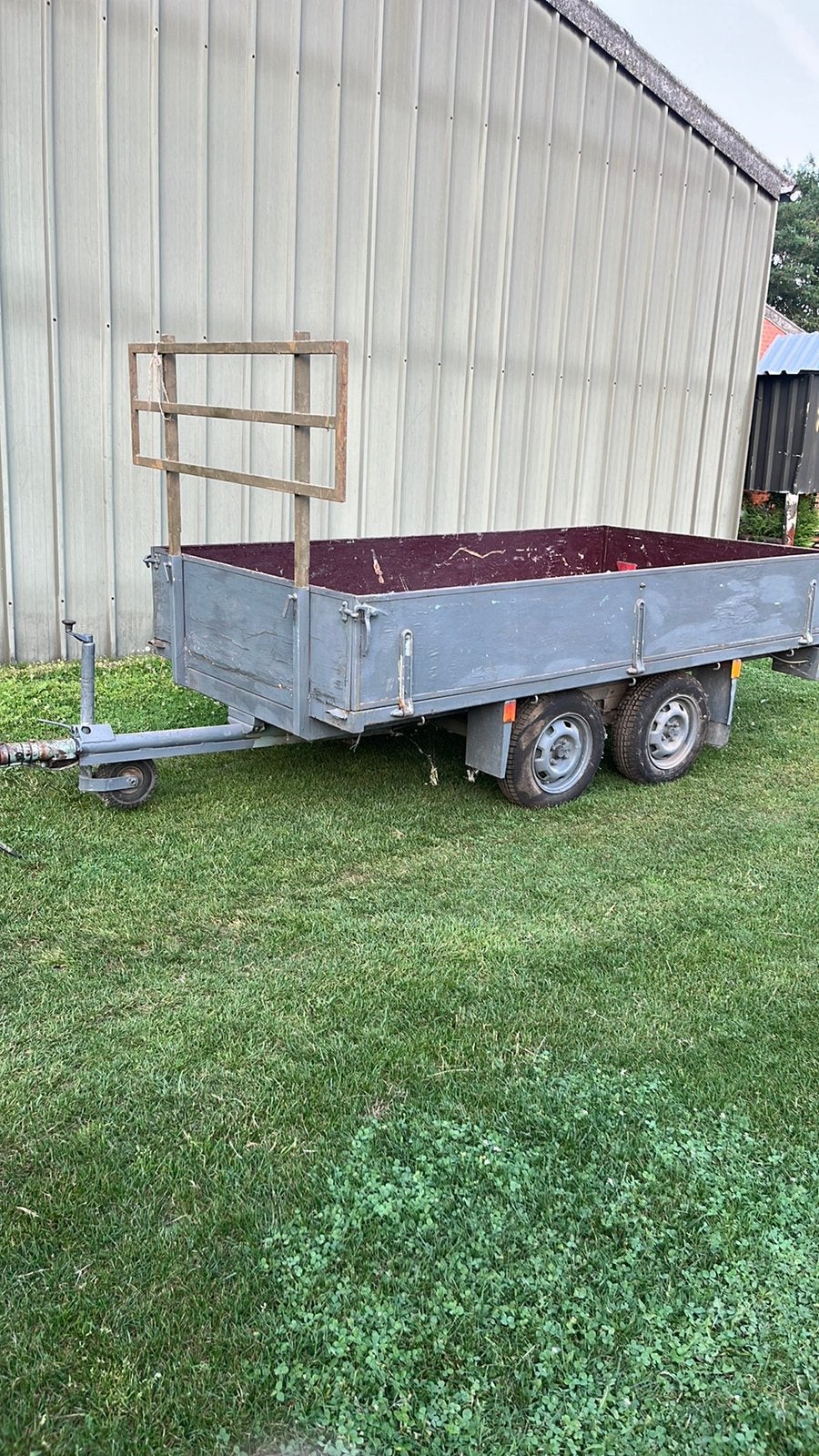 Aanhangwagen dubbel as, Ophalen, Gebruikt