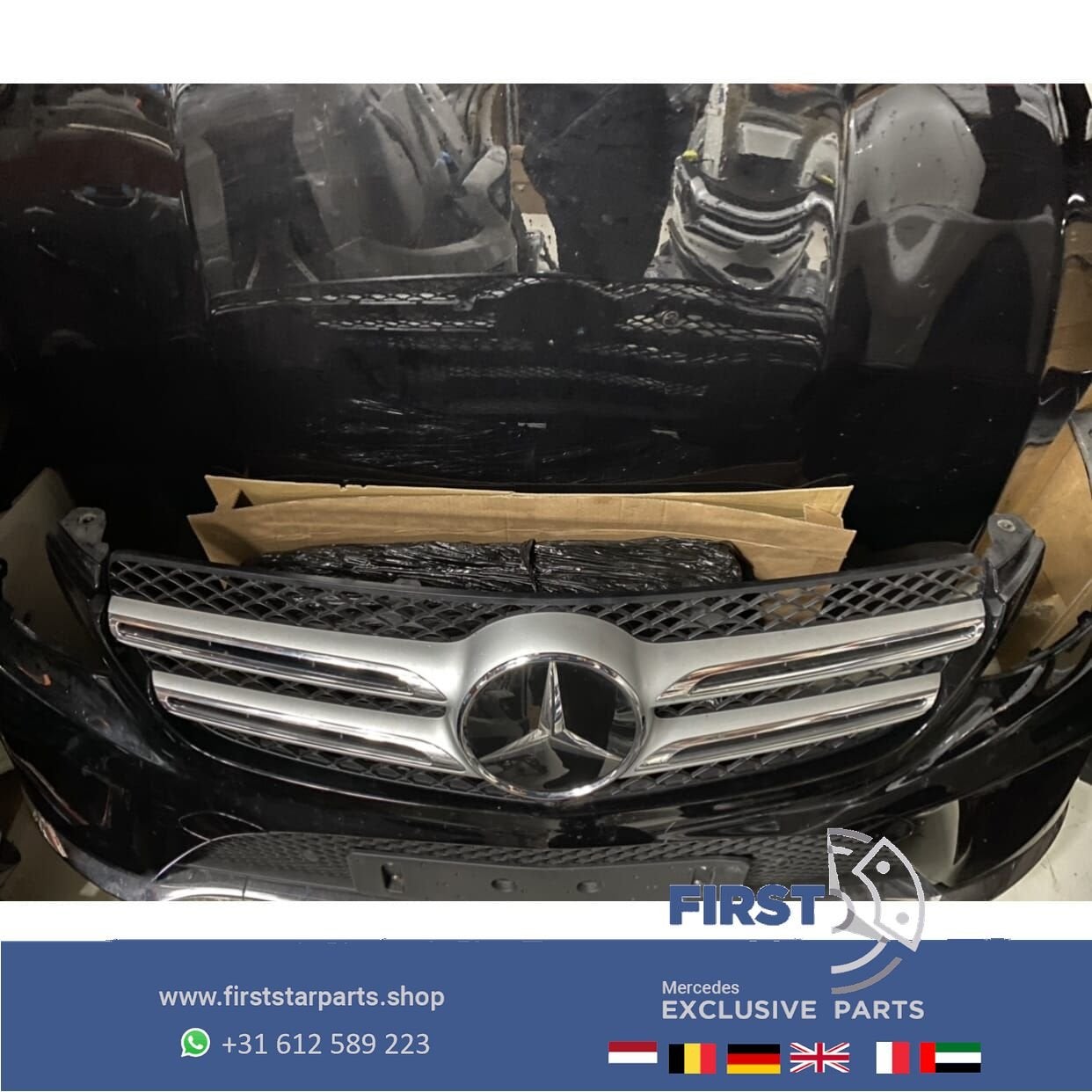 W166 GLE KLASSE VOORKOP ZWART origineel FRONT Mercedes 2014-, Auto-onderdelen, Gebruikt, -, Voor, Ophalen of Verzenden