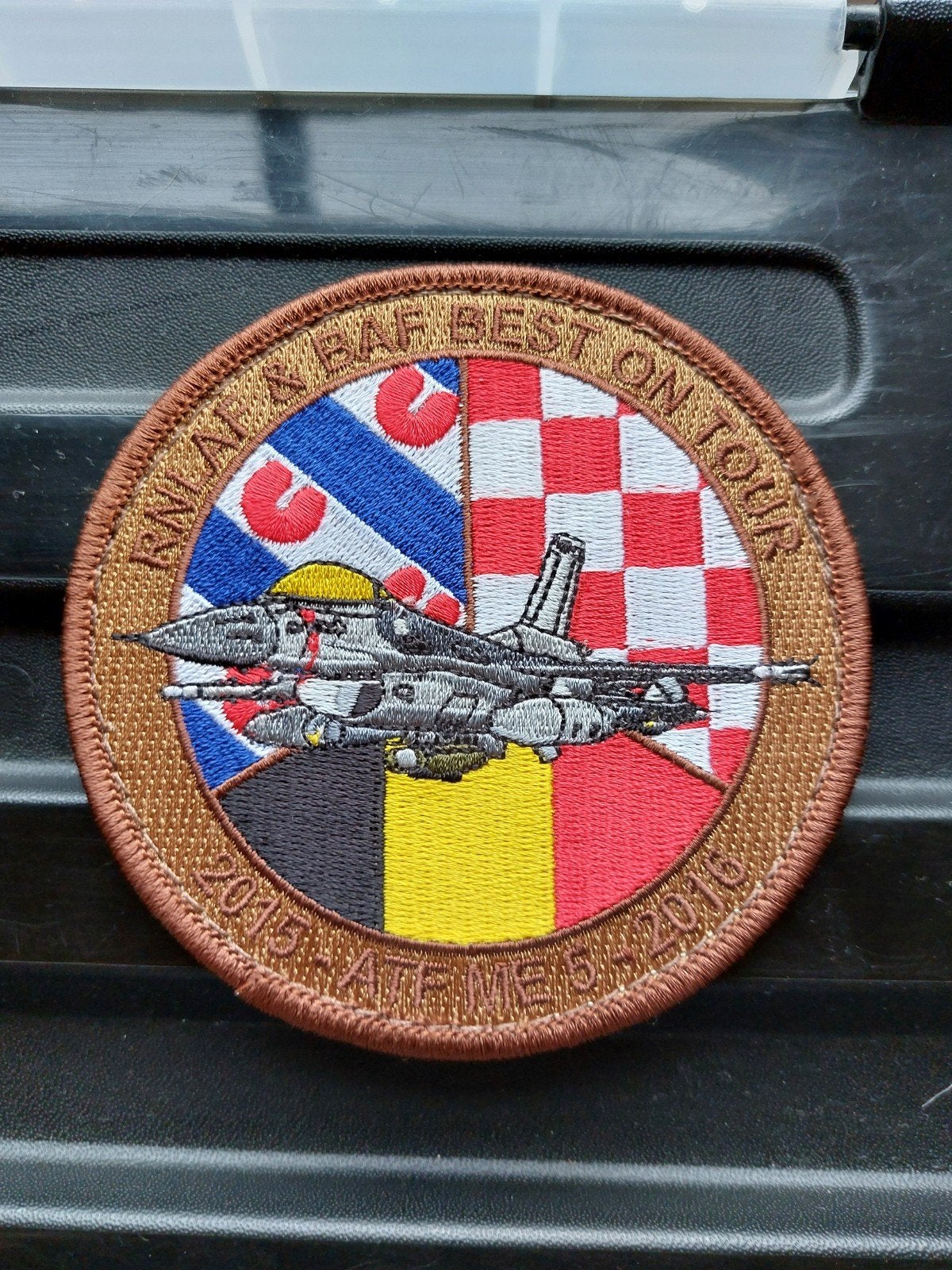 Patch Belgian Air Force ATFME 5, Verzamelen, Militaria | Algemeen, Verzenden, Luchtmacht, Embleem of Badge