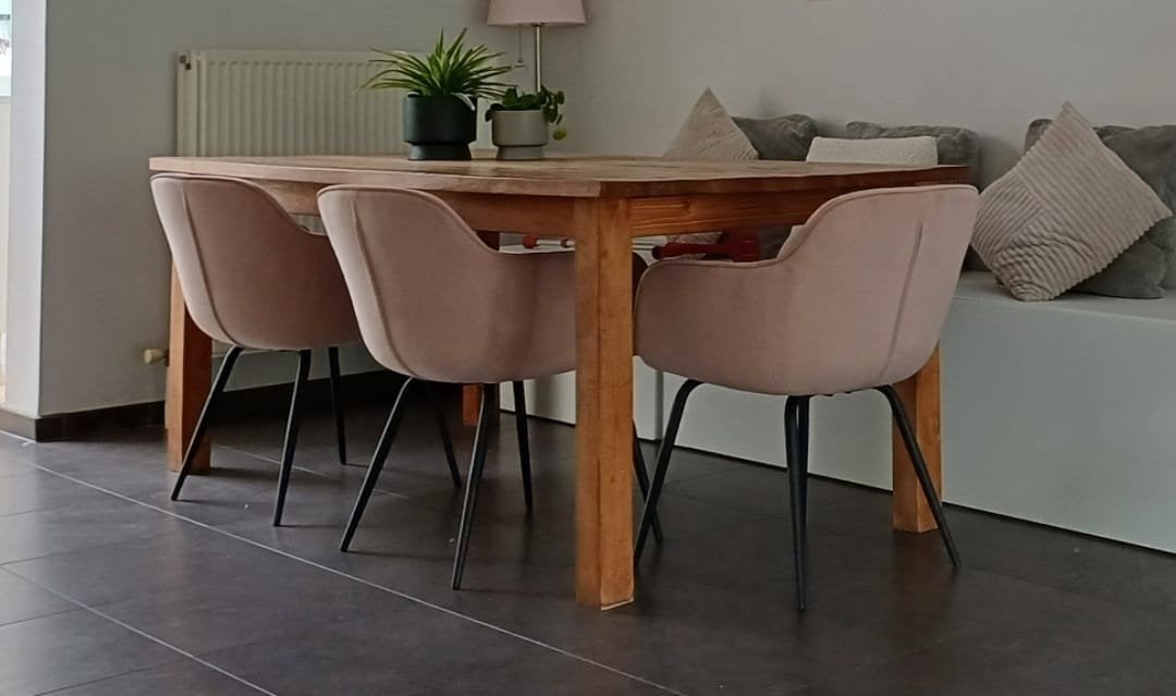 Teak tafel voor binnen, Huis en Inrichting, Complete eetkamers, Ophalen