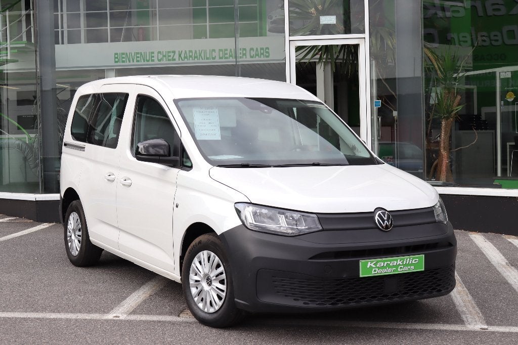 VW CADDY 2.0TDI 102CV 5PLACES CLIM 2 PORTES LATERALES TVAC, Autos, Cuir, 75 kW, Achat, 1610 kg