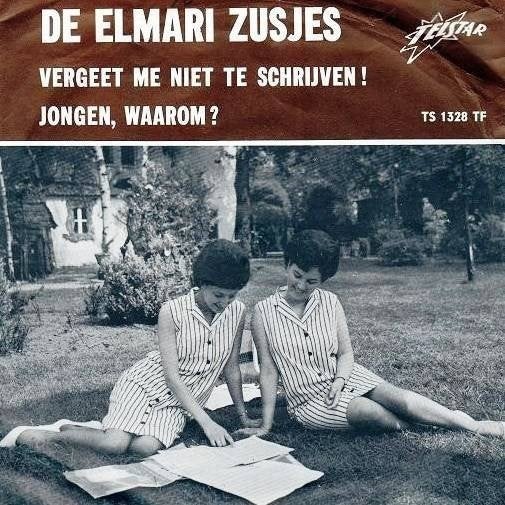 7" De Elmari Zusjes – Vergeet Me Niet Te Schrijven!, CD & DVD, En néerlandais, Enlèvement ou Envoi, 7 inch, Utilisé